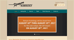 Desktop Screenshot of kenyonaudiology.com